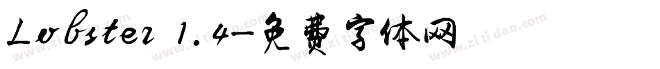 Lobster 1.4字体转换